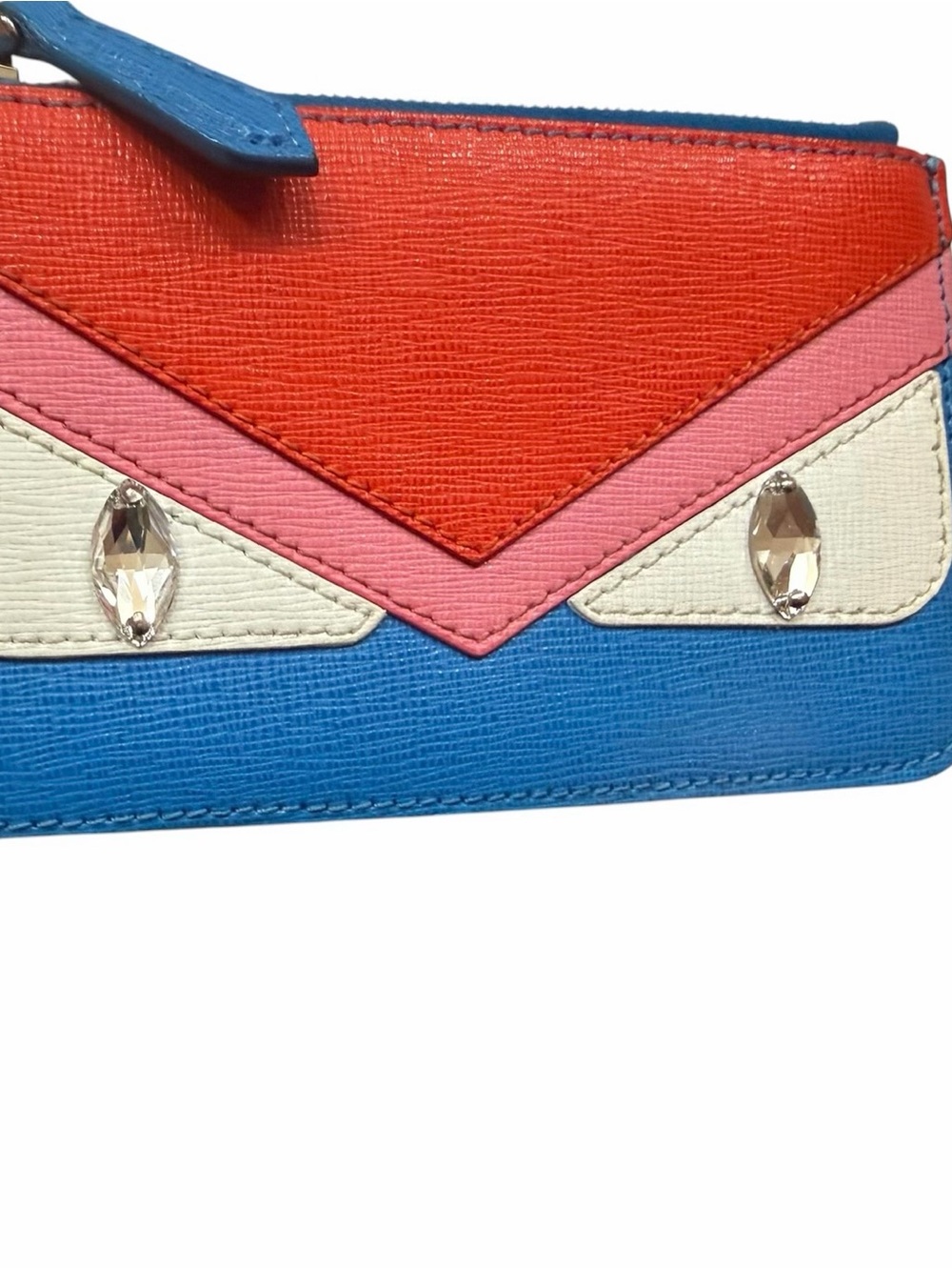 Fendi “Bag Bugs” Monster Crystal Eye Coin Pouch/Key Wallet